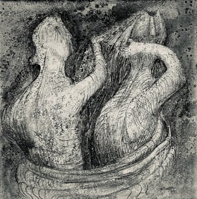 Henry Moore, Hair Combing, The Drawings of Henry Moore, Limited Edition Lithograph