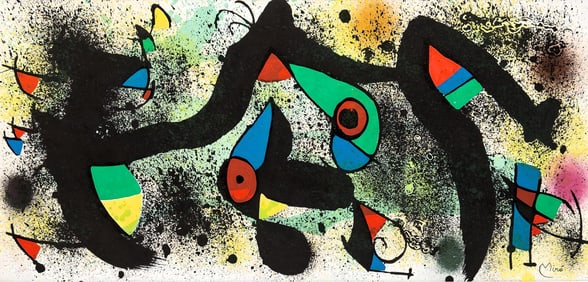 Joan Miro, Composition (Cramer 183; Mourlot 926), Limited Edition Lithograph