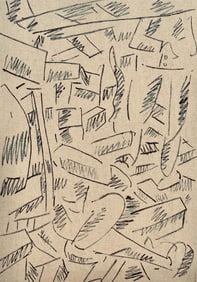 Fernand Leger, Deux soldats dans un abri, Dessins de Guerre 1915-16, Limited Edition Lithograph