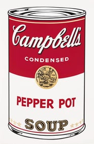 Andy Warhol, Campbell's Soup, Pepper Pot, Official Edition, Sunday B. Morning, Silkscreen