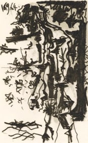 Pablo Picasso, 16.9.64. (Cramer 148), Le Gout du Bonheur, Limited Edition Mixed Media Lithograph