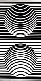 Victor Vasarely, Composition, Ondulatoires, Limited Edition Heliogravure