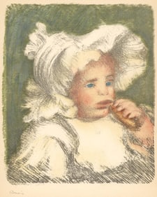 Pierre-Auguste Renoir, L'Enfant au biscuit, Les Lithographies de Renoir, Limited Edition Lithograph