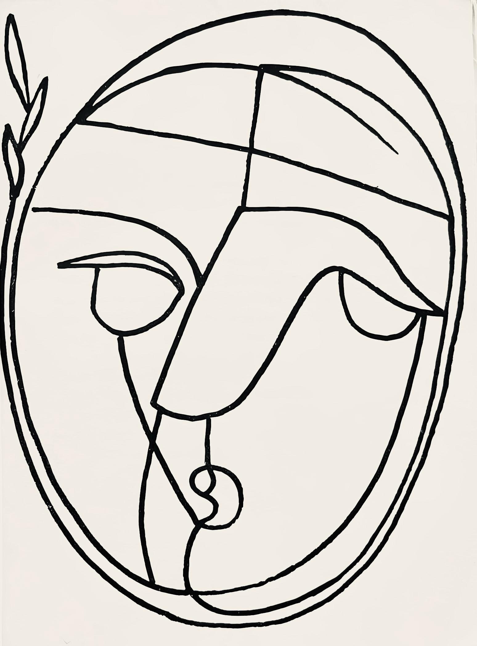 Francoise Gilot, Composition, Pouvoir tout dire, poemes, illustres par Francoise Gilot, Limited: Lithograph on velin d'Arches paper. Paper Size: 7.5 x 5.5 inches. Excellent condition. Inscription: Unsigned and unnumbered, as issued. Notes: From the album, Pouvoir tout dire, poemes, illustres par