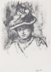Pierre-Auguste Renoir, Portrait de Jeanne Baudot, Les Lithographies de Renoir, Limited Edition