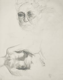 Ian Hornak, Renaissance Female Nude Figure Study, 1963, Original Drawing