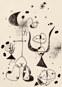 Joan Miro, Composition, The Prints of Joan Miro, Limited Edition Etching