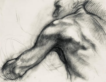 Ian Hornak, Renaissance Male Nude Figure Study, 1963, Original Drawing