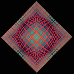 Victor Vasarely, Composition, Vega, Limited Edition Heliogravure