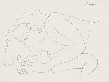 Henri Matisse, Serie F, var. 10 (Duthuit 9), Henri Matisse, Dessins, Themes et variations, Limited
