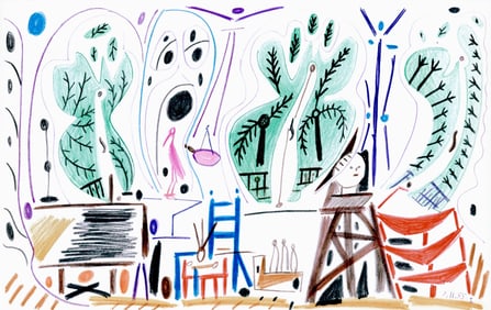 Pablo Picasso, Composition (Cramer 101), Carnet de la Californie, Limited Edition Collotype