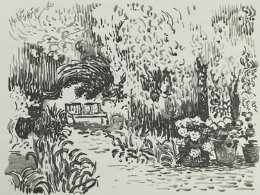 Paul Signac, St-Tropez. Le jardin, Signac Dessins, Limited Edition Lithograph
