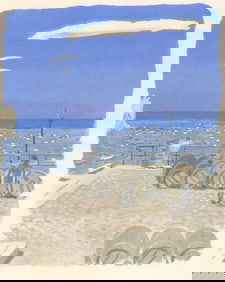 Maurice Brianchon, Voyage du Vin, Vins, Fleurs et Flammes, Limited Edition Lithograph