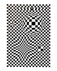 Victor Vasarely, Composition, Corpusculaires, Limited Edition Heliogravure