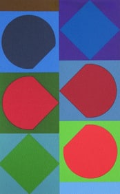 Victor Vasarely, Beryll, Souvenirs et portraits d'artistes, Limited Edition Lithograph