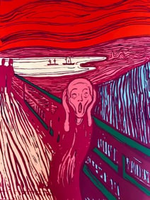 Andy Warhol, The Scream (after Edvard Munch), Pink, Official Limited Edition, Sunday B. Morning,