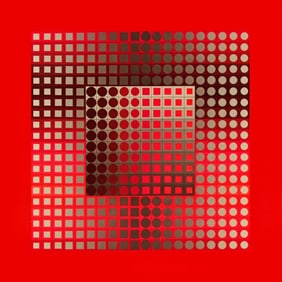 Victor Vasarely, Composition, Folklore Planetaire, Limited Edition Heliogravure