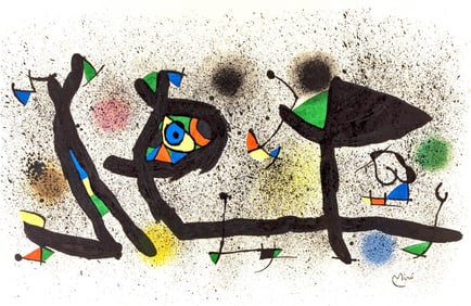 Joan Miro, Sculptures (Mourlot 950), Limited Edition Lithograph
