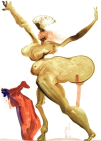 Salvador Dali, L'Enfer XXXIII (Michler/Lopsinger 1039-1138; Field 189-200), La Divine Comedie,