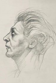 Ian Hornak, Renaissance Male Nude Figure Study, 1963, Original Drawing