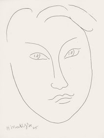 Henri Matisse, Masque de jeune garcon (Duthuit No 268), Alternance, Limited Edition Etching