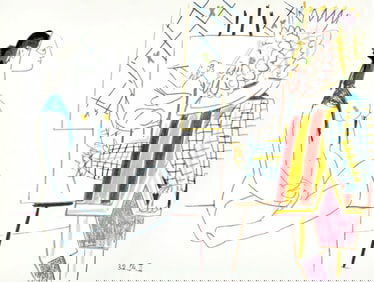 Pablo Picasso, Composition, La Comedie Humaine, Verve, Revue Artistique et Litteraire, Limited