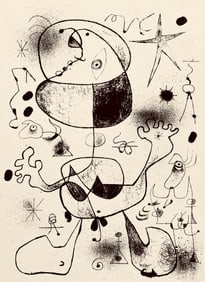 Joan Miro, Composition, The Prints of Joan Miro, Limited Edition Etching