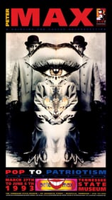 Peter Max, Tennessee State Museum, 1993, Hand Signed, Official Edition Offset Lithograph