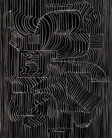 Victor Vasarely, Composition, Ondulatoires, Limited Edition Heliogravure