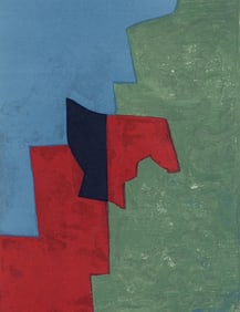 Serge Poliakoff, Composition rouge, verte (Poliakoff/Schneider 32), XXe siecle, Limited Edition