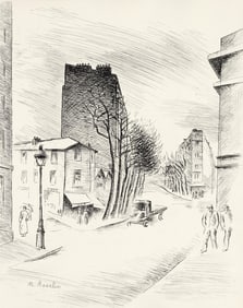 Maurice Asselin, Belleville a vol d'ame, A La gloire a Paris, Limited Edition Etching