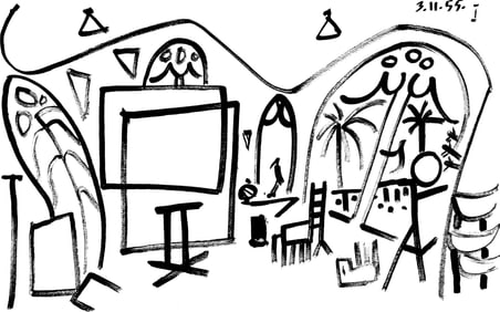 Pablo Picasso, Composition (Cramer 101), Carnet de la Californie, Limited Edition Collotype