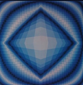 Victor Vasarely, Composition, Octogone, Limited Edition Heliogravure