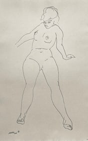 Henry Strater, Composition, 24 Drawings by Henry Strater, Limited Edition Lithograph