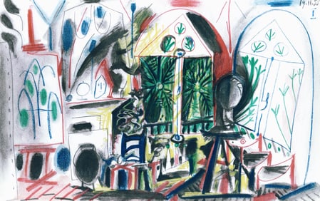 Pablo Picasso, Composition (Cramer 101), Carnet de la Californie, Limited Edition Collotype