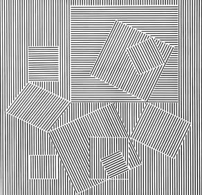 Victor Vasarely, Composition, Ondulatoires, Limited Edition Heliogravure