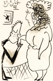 Pablo Picasso, 29.9.64. III (Cramer 148), Le Gout du Bonheur, Limited Edition Mixed Media Lithograph