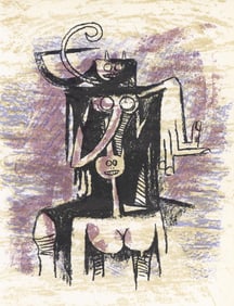 Wifredo Lam ????, Composition, XXe siecle, Limited Edition Lithograph