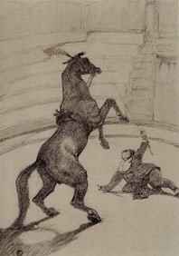 Henri de Toulouse-Lautrec, Cheval pointant, The Circus by Toulouse-Lautrec, Limited Edition