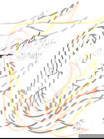 Jean Cocteau, Le buisson ardent, Taureaux, Lithographies de Jean Cocteau, Limited Edition Lithograph