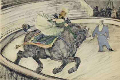 Henri de Toulouse-Lautrec, Travail sur le panneau, The Circus by Toulouse-Lautrec, Limited Edition