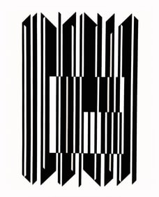 Victor Vasarely, Composition, Lineaires, Limited Edition Heliogravure