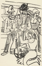 Max Beckmann, Composition (Gallwitz 286; Hofmaier 323-329; Rifkind 150 1-7), Der Mensch ist kein