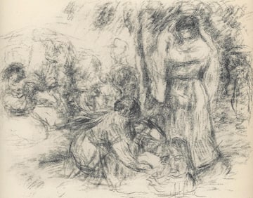 Pierre-Auguste Renoir, Les Laveuses, Les Lithographies de Renoir, Limited Edition Lithograph