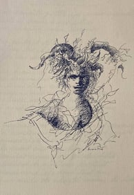 Marie Laurencin, Composition, Dessins de Matisse, Hommage no2, Limited Edition Lithograph