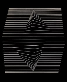 Victor Vasarely, Composition, Ondulatoires, Limited Edition Heliogravure