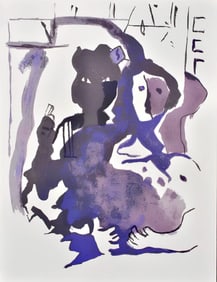 Francisco Bores, Composition, Œuvres completes d'Albert Camus, Limited Edition Lithograph
