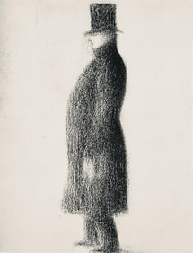 Georges Seurat, Le haut de forme, Seurat, Limited Edition Lithograph