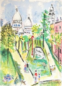 Maurice Utrillo, Montmartre (Place Saint-Pierre), Paris Capitale, Limited Edition Lithograph