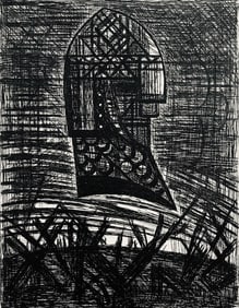 Marcel Gromaire, Presage, Tete Armee, Scene XVI, Shakespeare, Macbeth, Eaux-fortes de Gromaire,